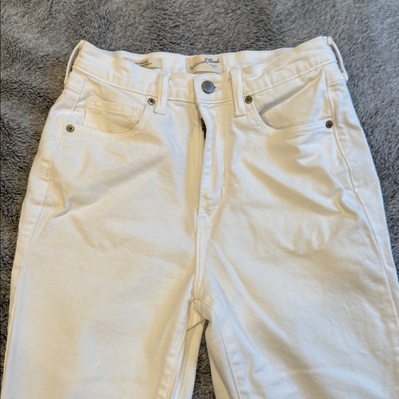 High waisted white denim Flare Jeans - Picture 7 of 11